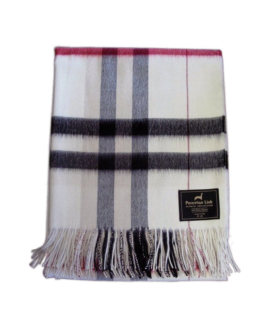Ivory English Alpaca Throw