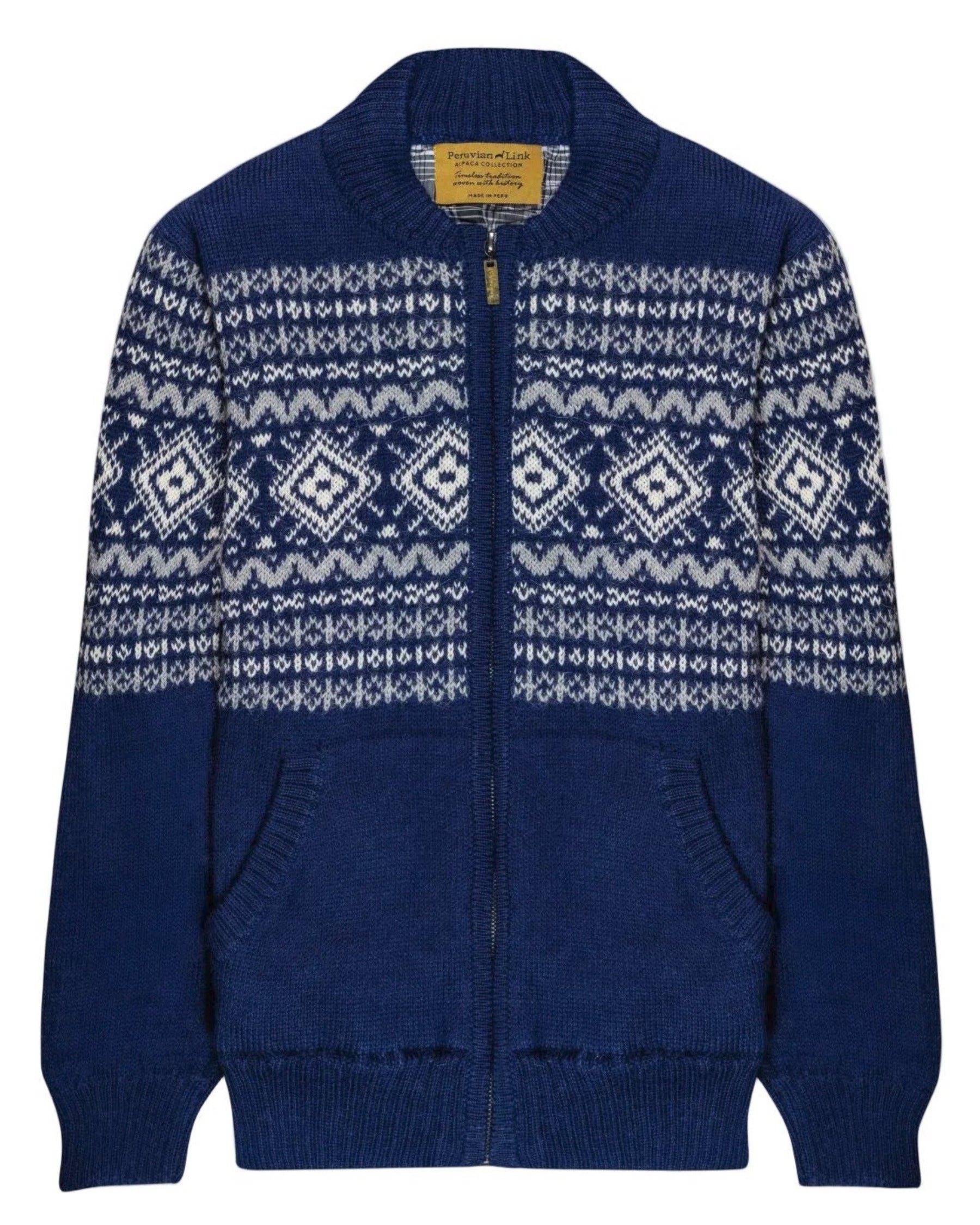 Plaid Lined Sweater – Peruvian Link Alpaca Collection