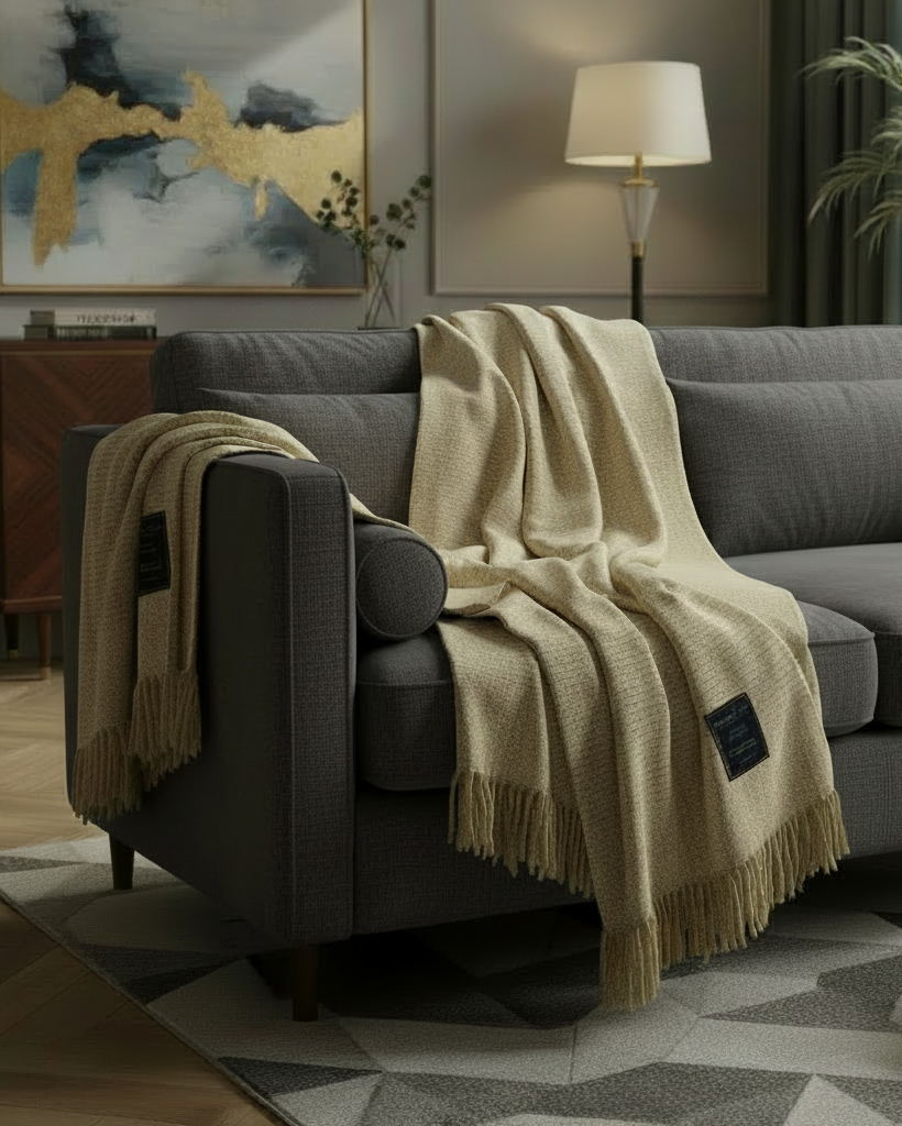 Ombre Alpaca Throw