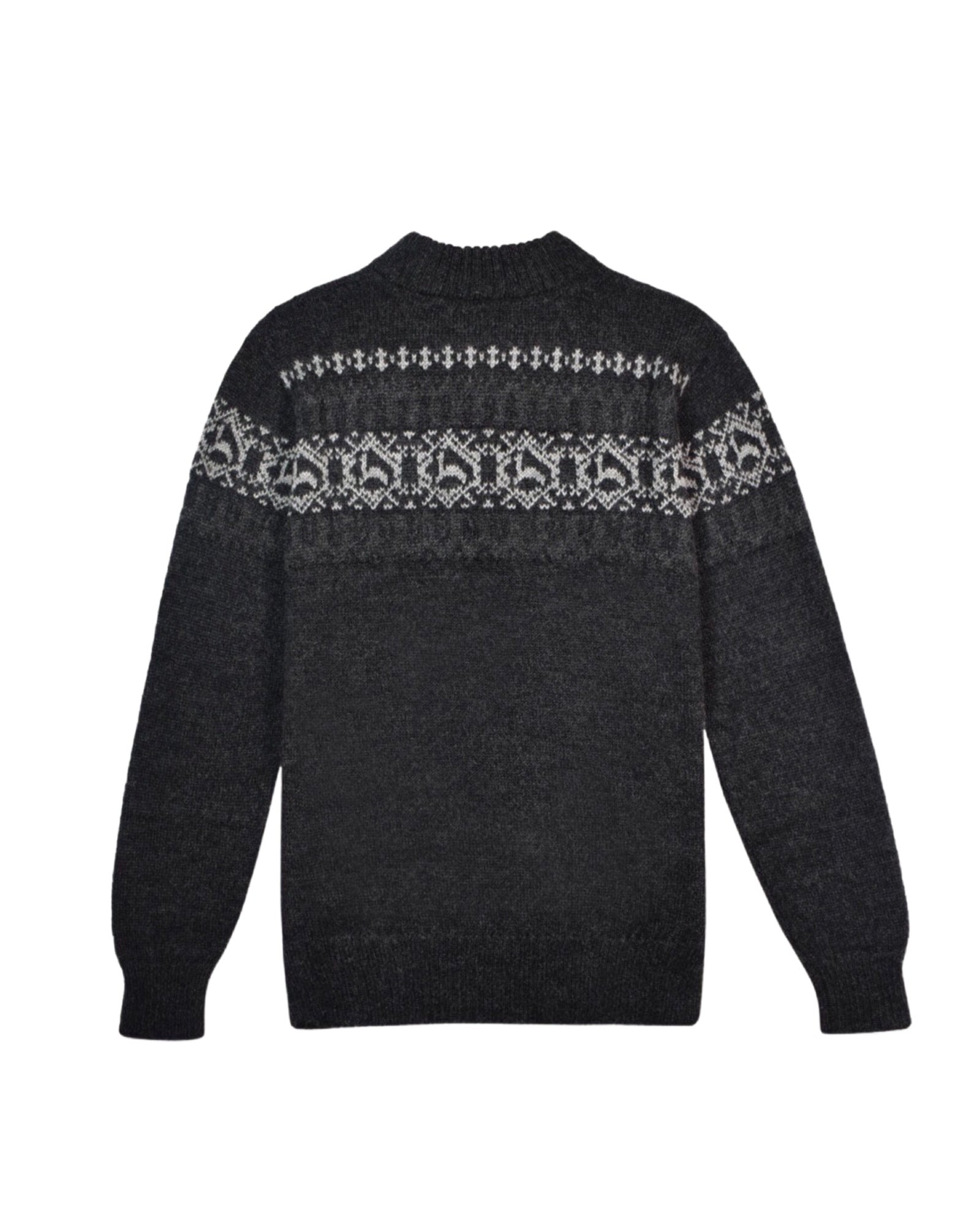Alpaca Print Sweater Back