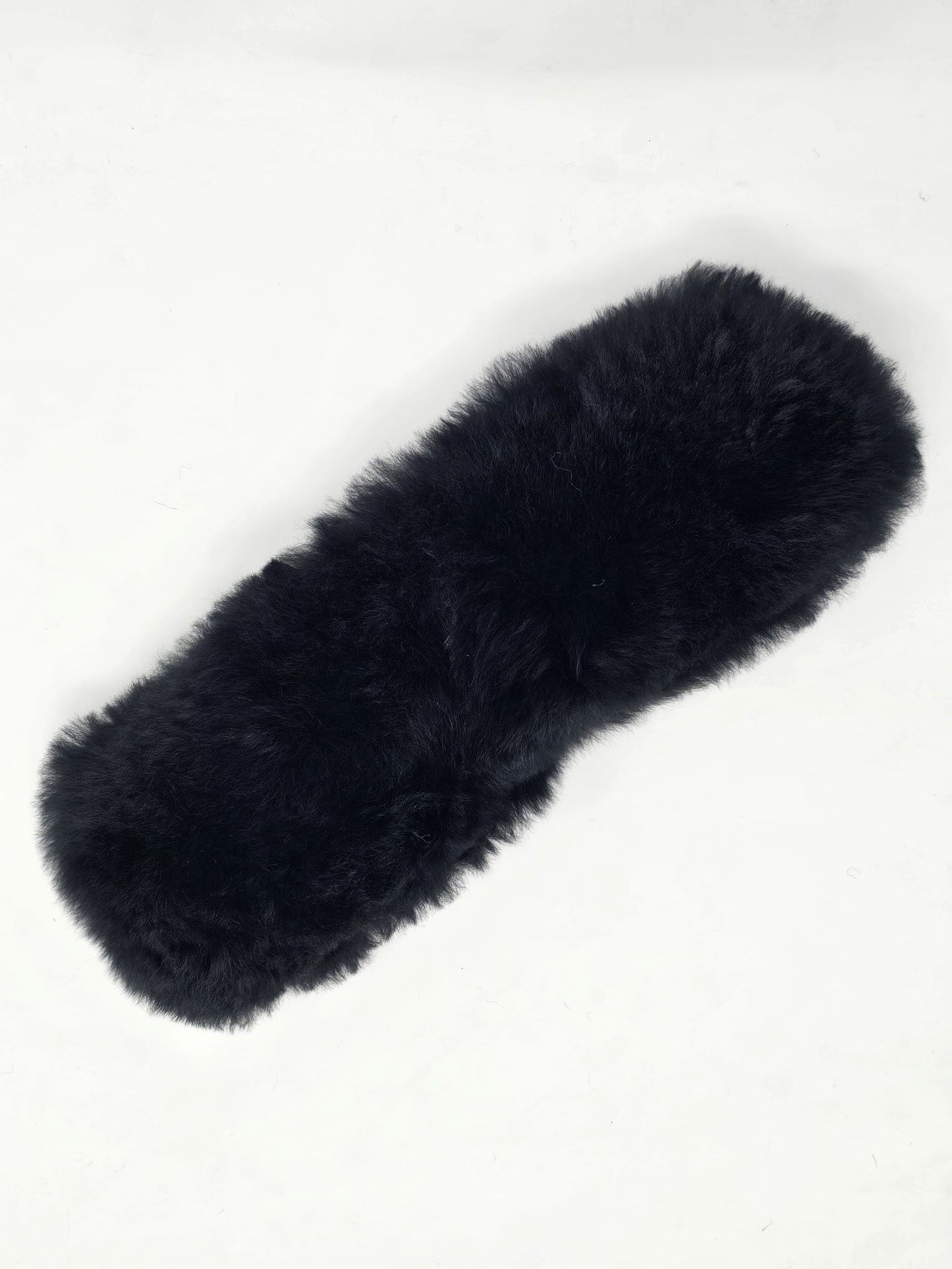 Black Fur Headband