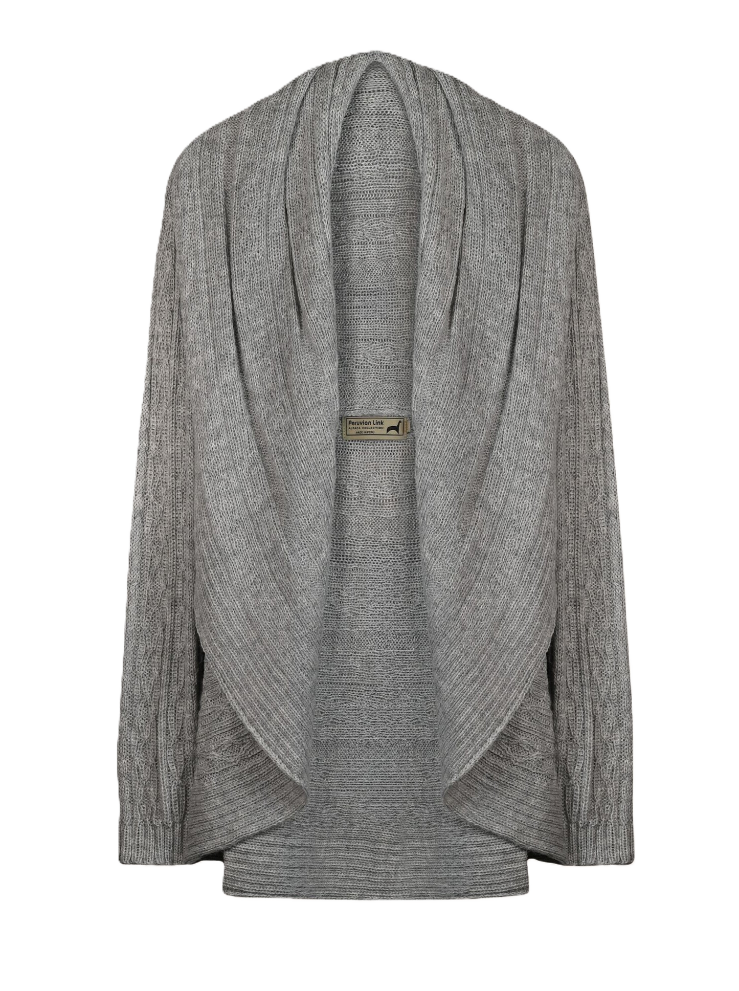 Convertible Cardigan Silver Front
