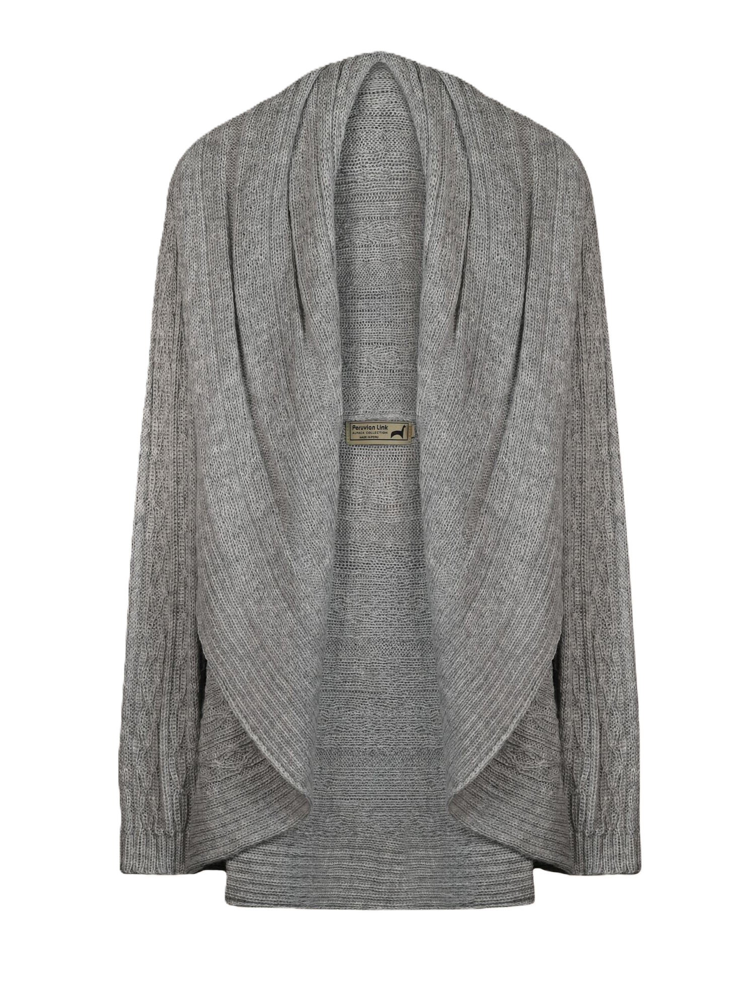 Convertible Cardigan Silver Front