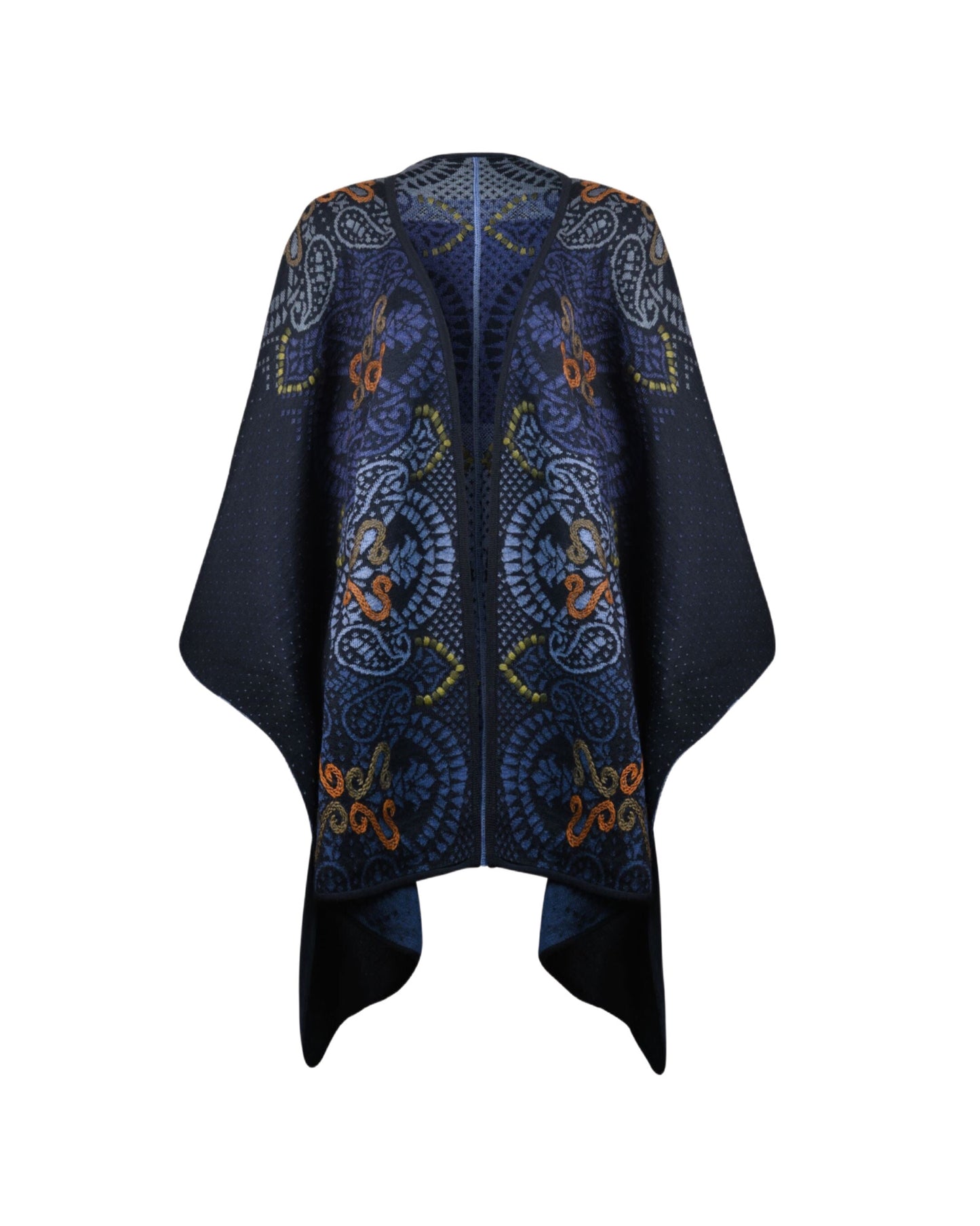 Paisley Reversible Ruana