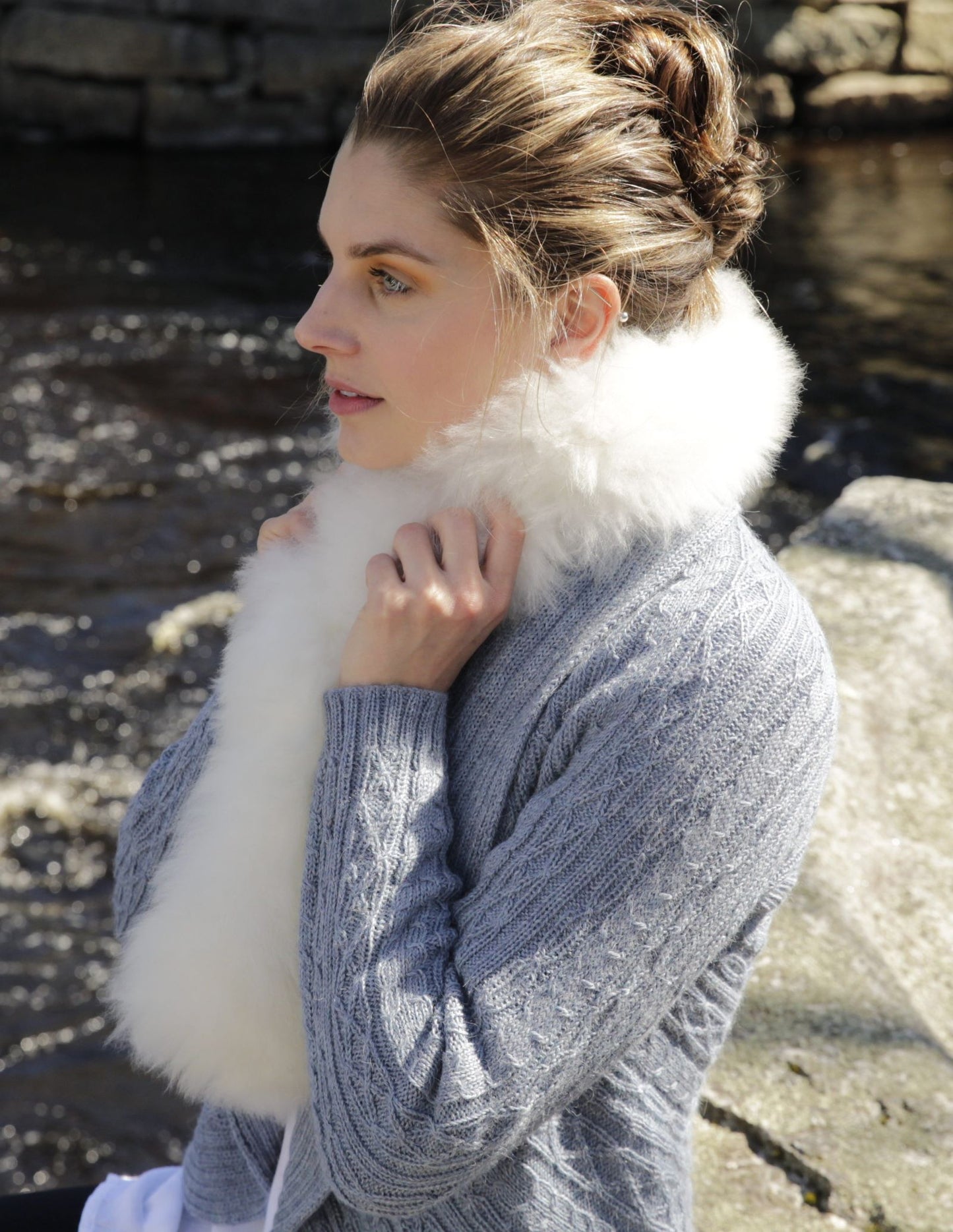 Alpaca Fur Scarf