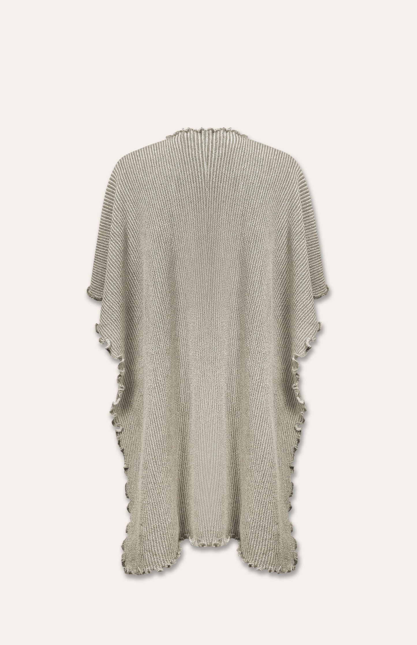 Ruffle Stripe Shawl - Sand
