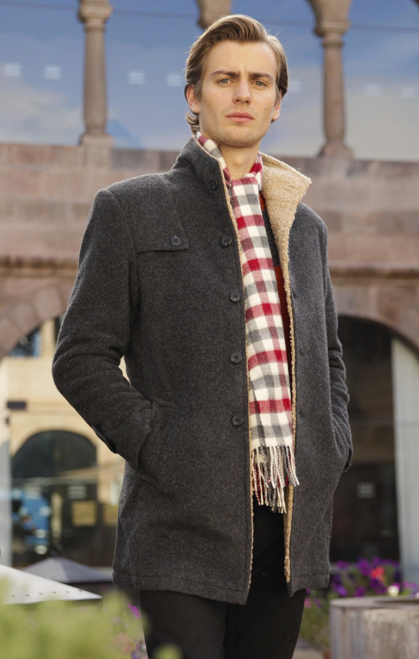 Checked Scarf