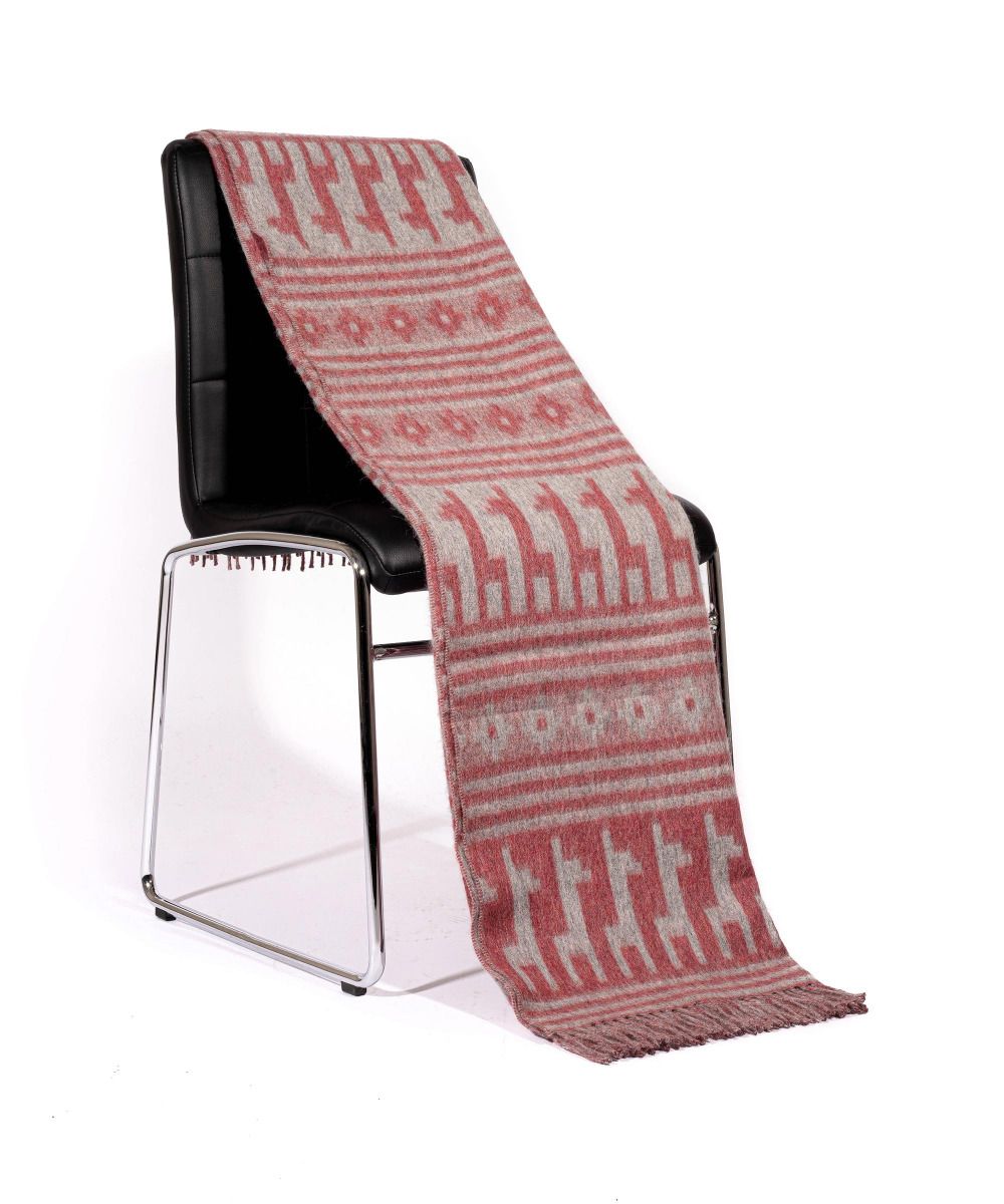 Alpaca Motif Throw