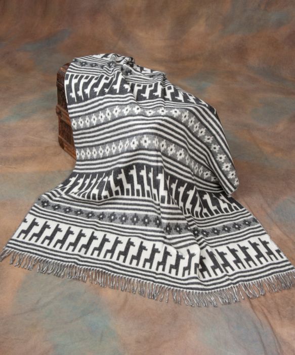 Alpaca Motif Throw