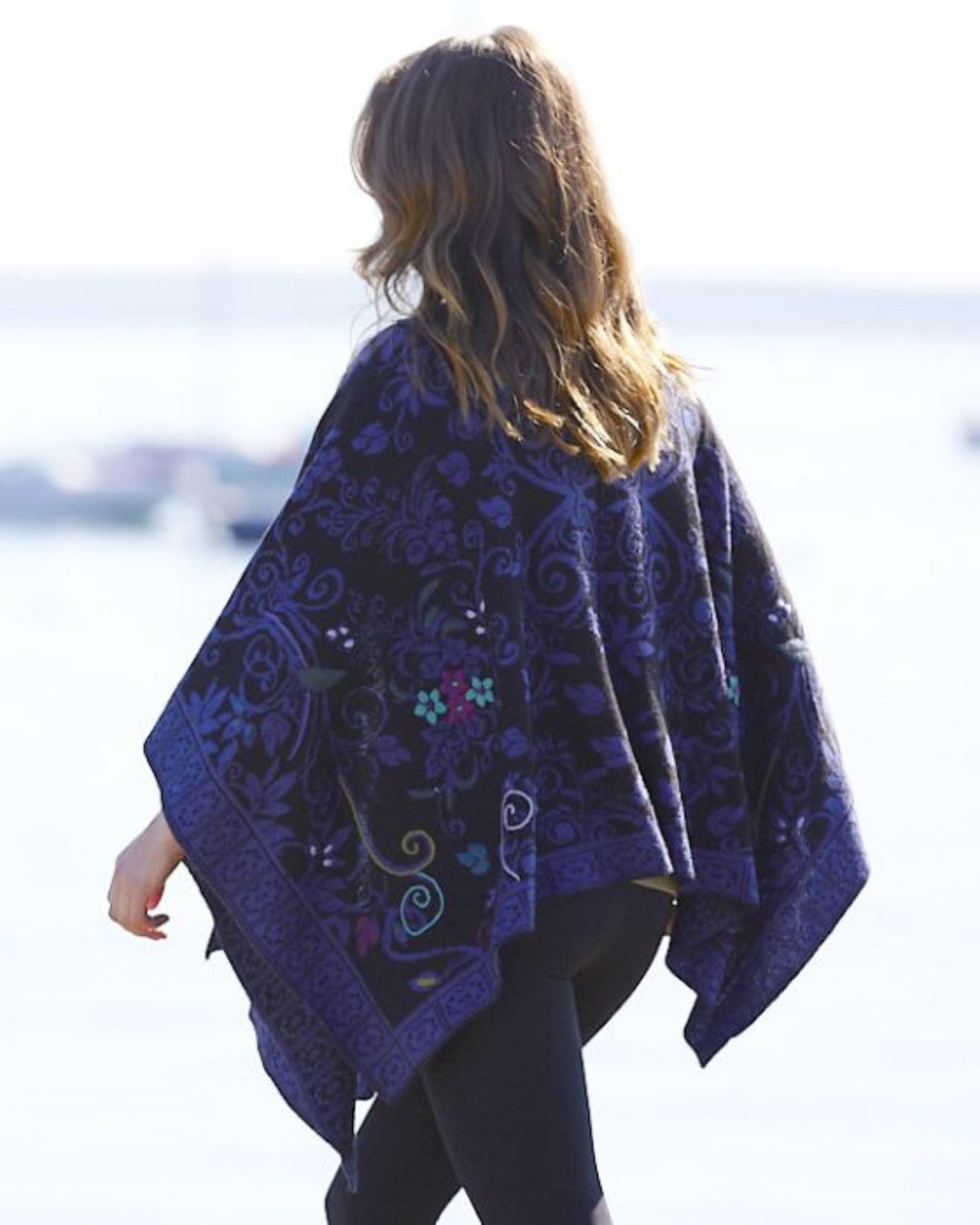 Floral Fusion Ruana