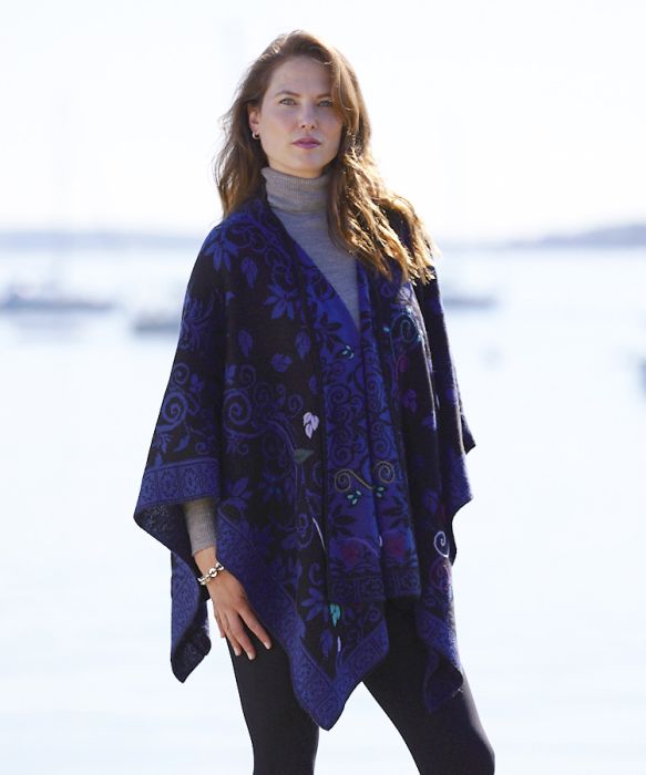 Floral Fusion Ruana