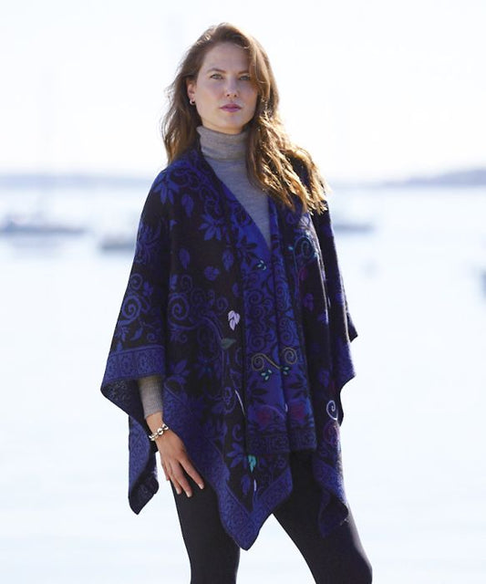 Floral Fusion Ruana