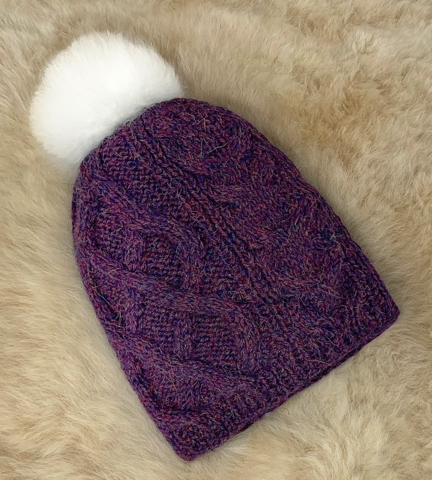 Pom Cable Hat