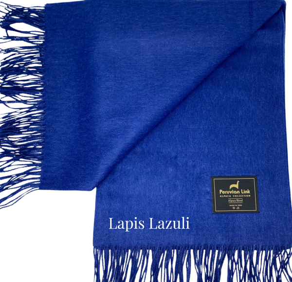 Gemstone Throw — Lapis — lapis alpaca by Peruvian Link