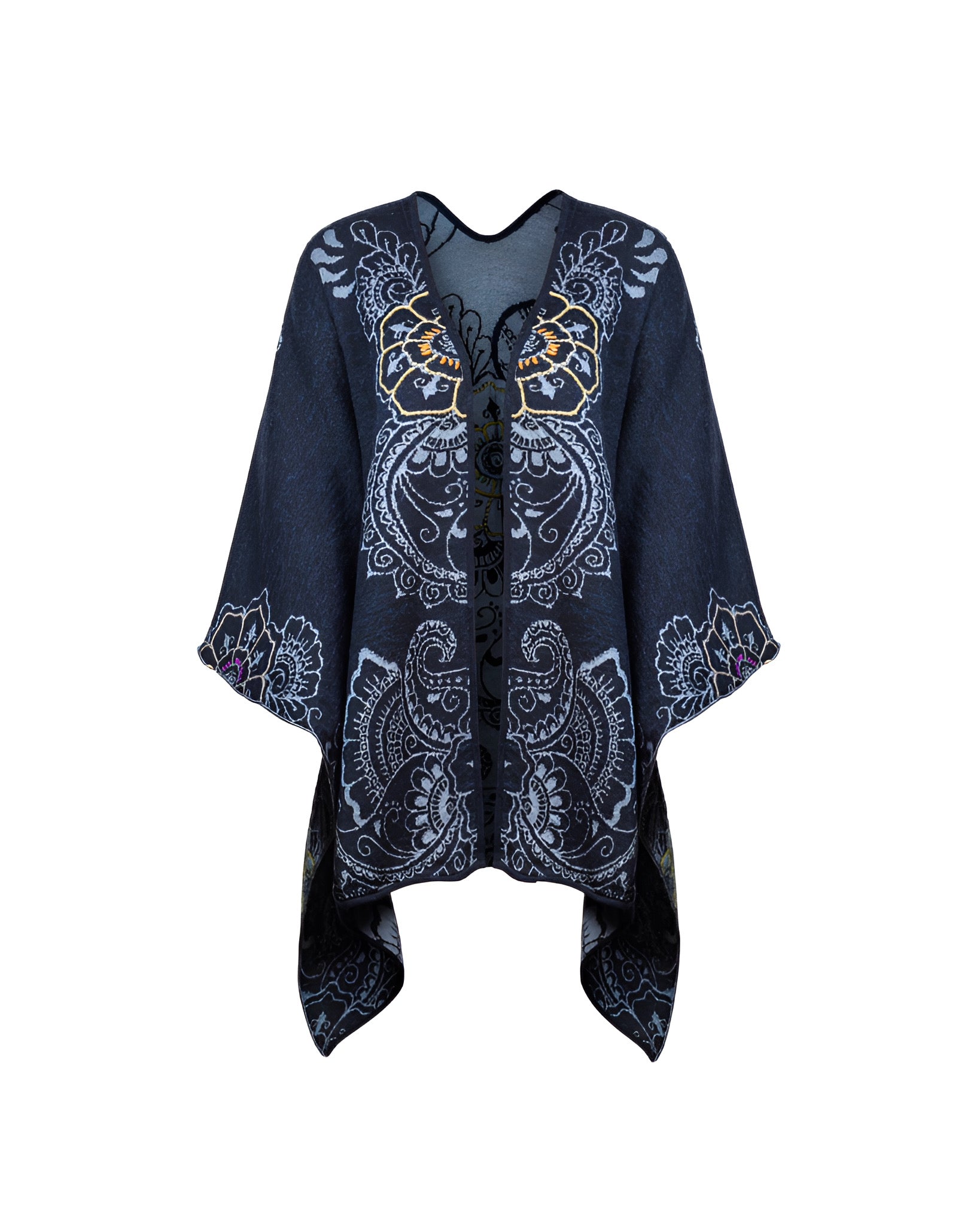 Ibiza Reversible Ruana – Peruvian Link Alpaca Collection