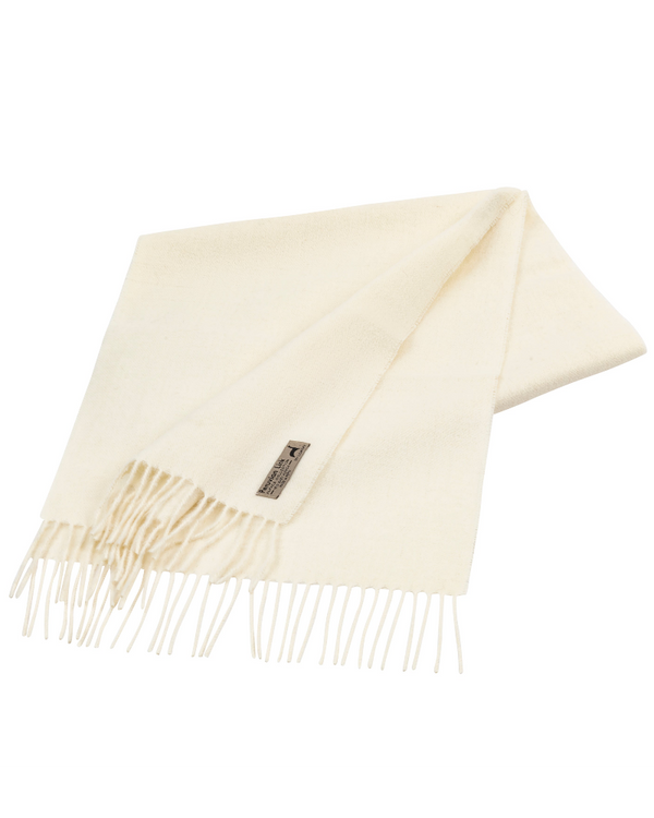 Baby Alpaca Scarf — Ivory — ivory baby alpaca by Peruvian Link