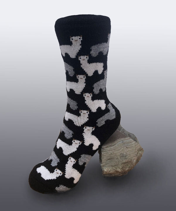Alpaca Motif — Black — black alpaca by Peruvian Link
