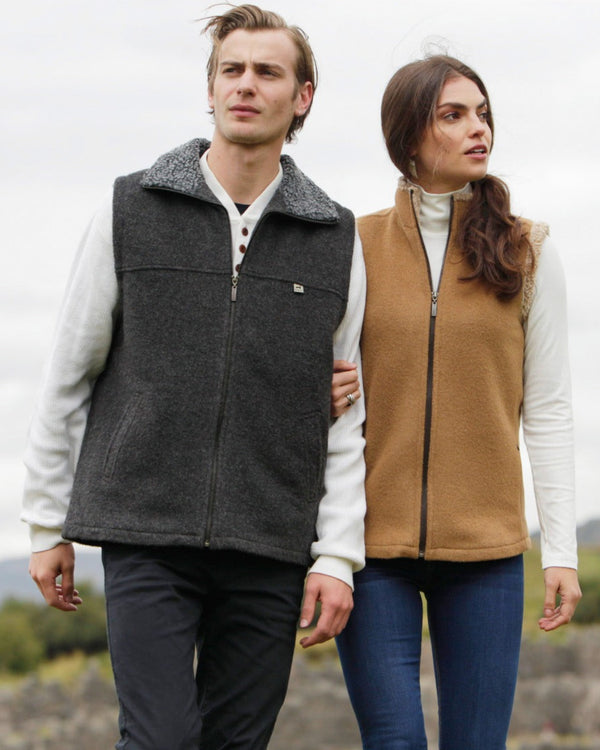 Moosehead Vest — Brown — brown alpaca by Peruvian Link