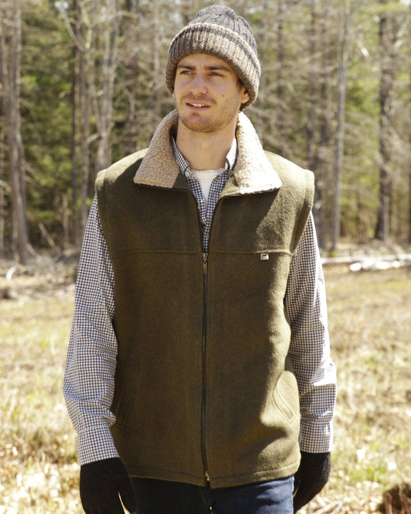 Moosehead Vest — Green — green alpaca by Peruvian Link