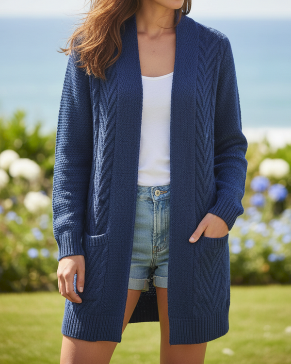 Lakehouse Cardigan — único alpaca by Peruvian Link