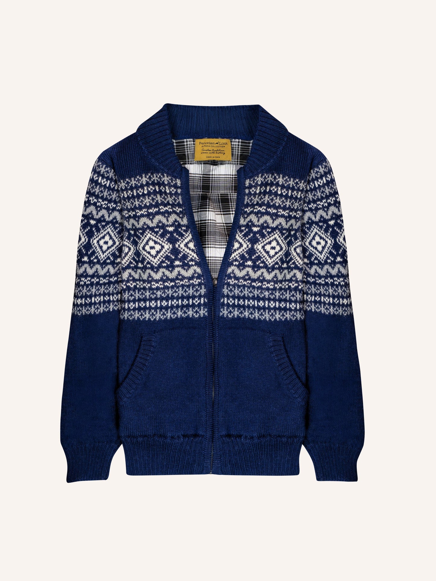 Plaid Lined Sweater