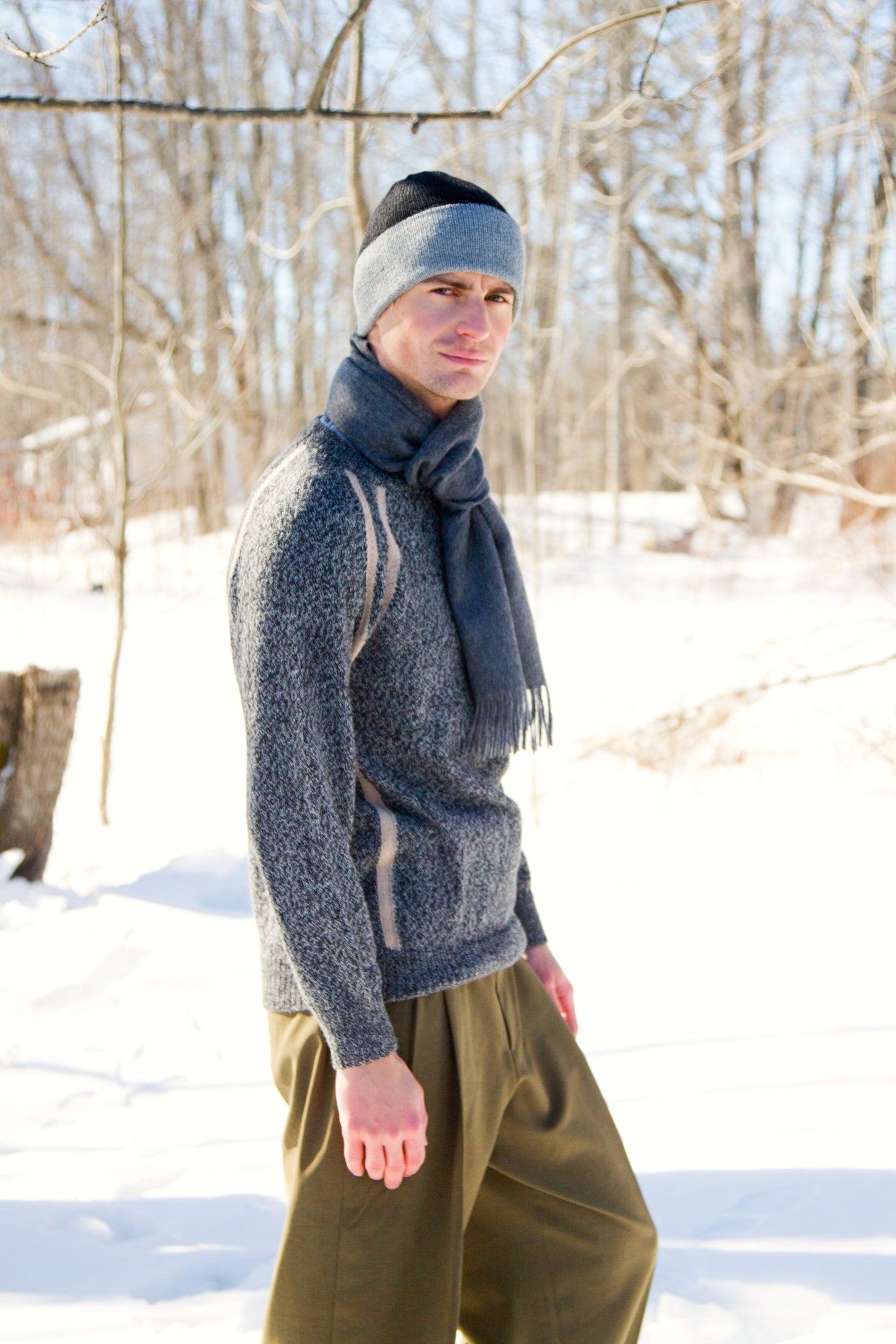 Collegiate Marled Crewneck
