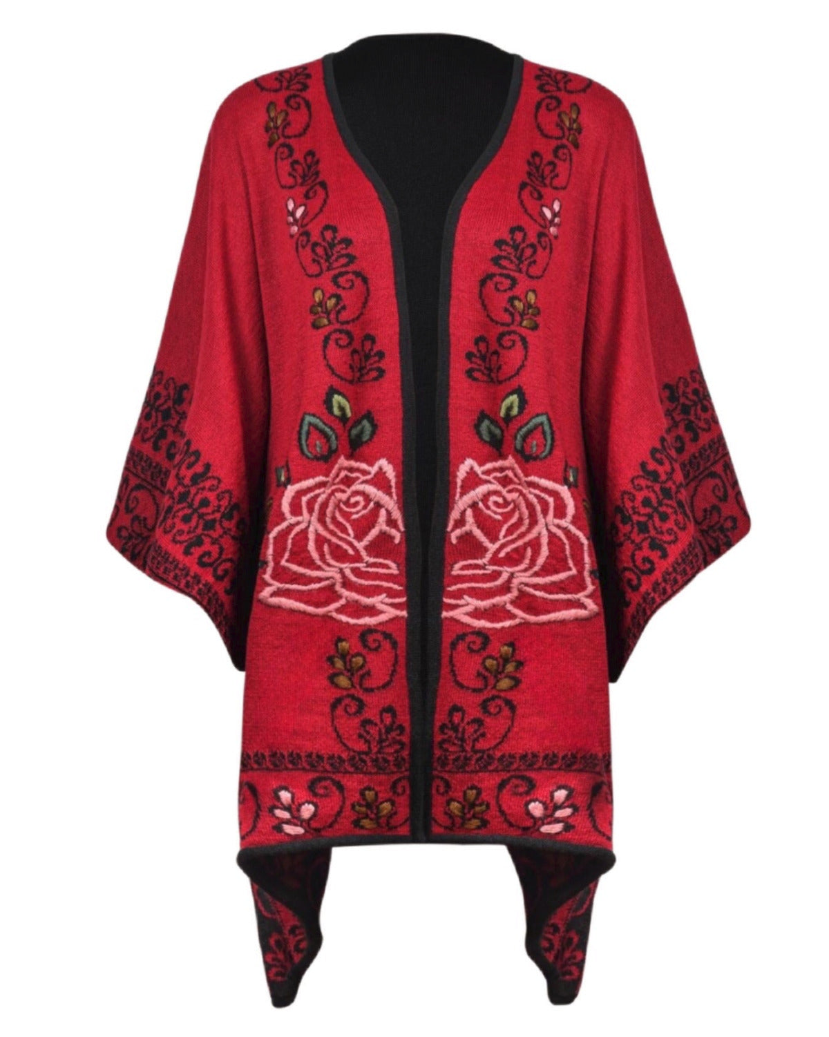Carmine Reversible Ruana
