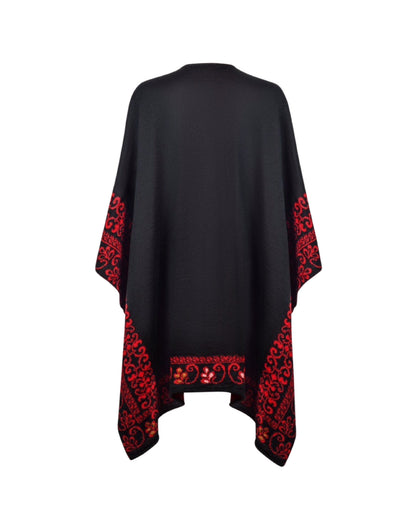Carmine Reversible Ruana