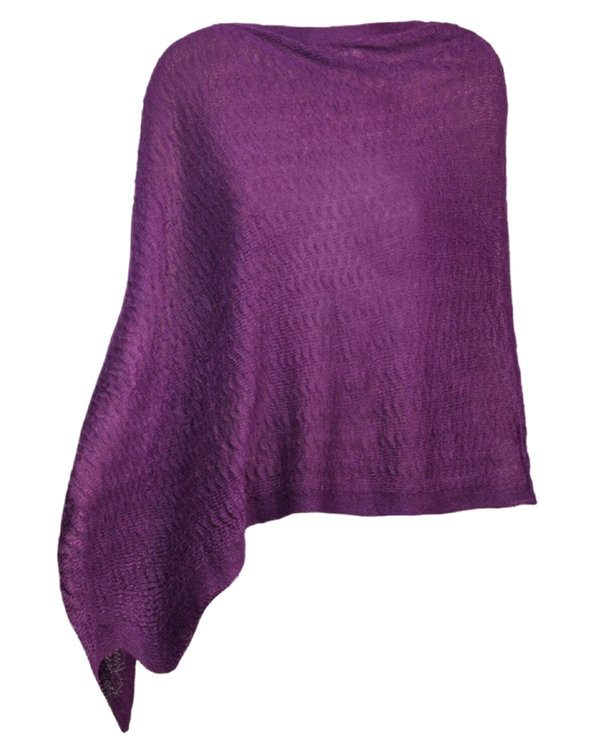 Baby Alpaca Capelet — Plum — plum baby alpaca by Peruvian Link
