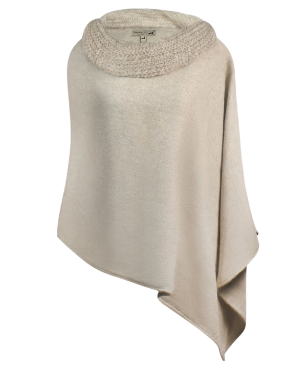 A-line Capelet — Sand — sand alpaca by Peruvian Link