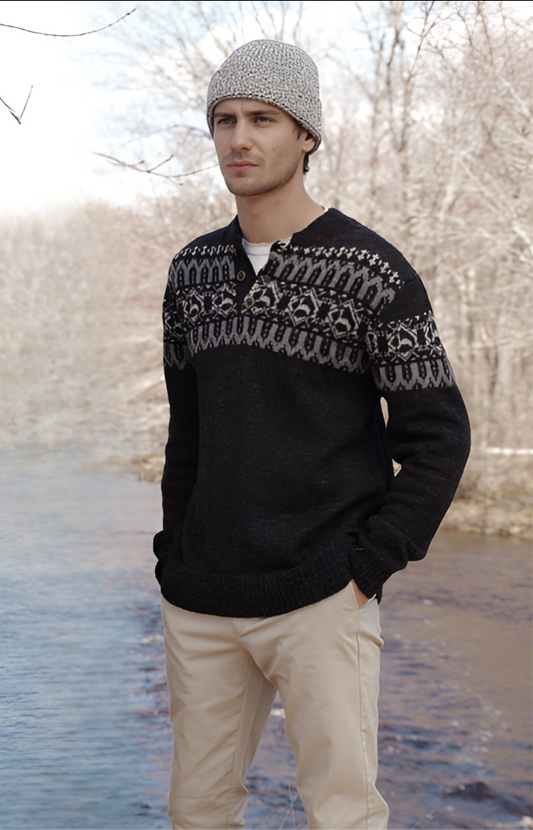 Alpaca Print Sweater
