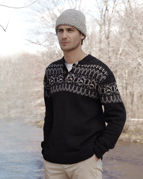 Alpaca Print Sweater — único alpaca by Peruvian Link