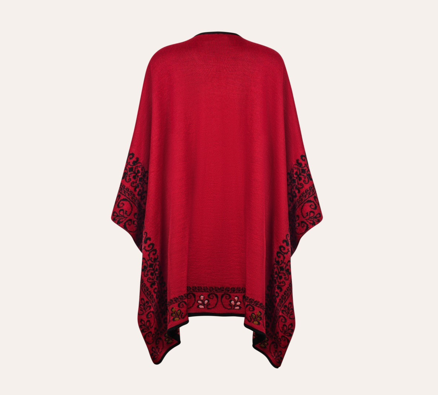 Carmine Reversible Alpaca Ruana