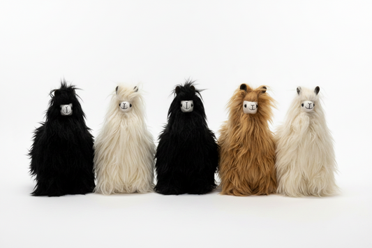 Standing Suri Alpaca - 9"