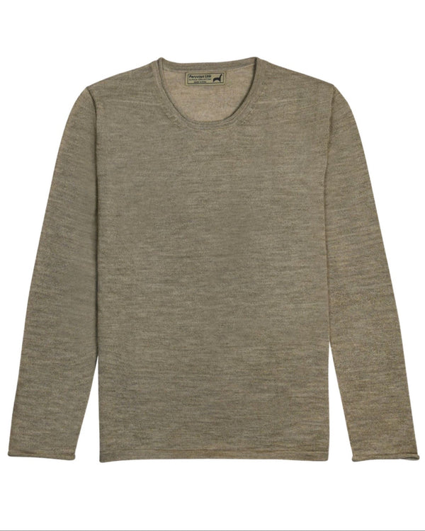 Baby Crew Jersey — Cashew — cashew baby alpaca by Peruvian Link