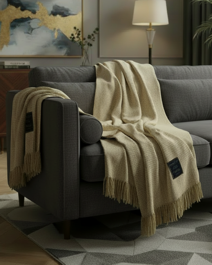 Ombre Alpaca Throw