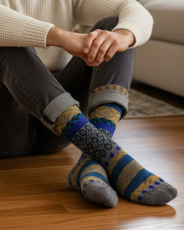 Art Walk Socks — Snickerdoodle — snickerdoodle alpaca by Peruvian Link