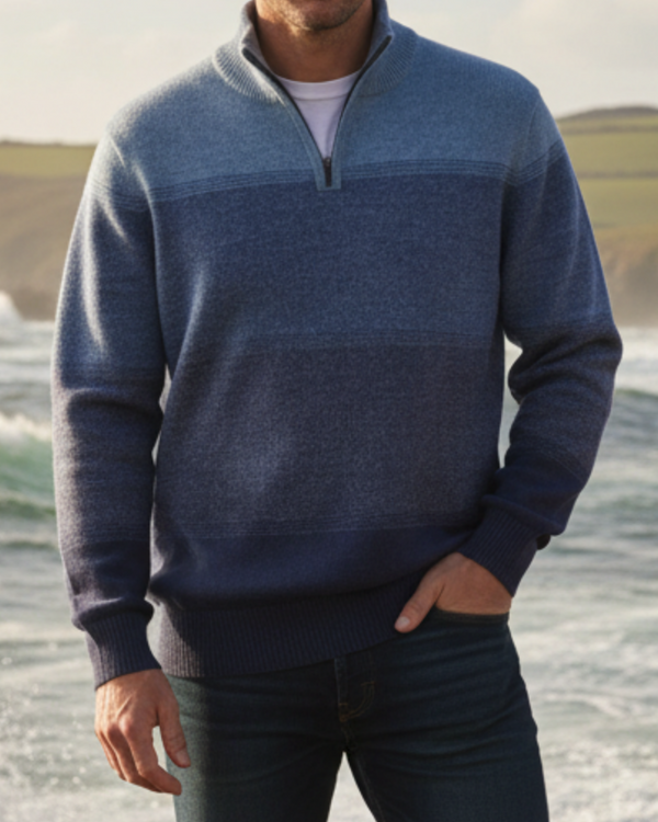 Atlantic Qtr Zip — único alpaca by Peruvian Link