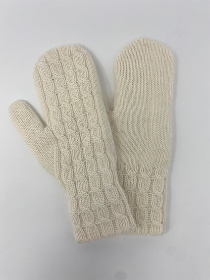 French Braid Alpaca Mitten