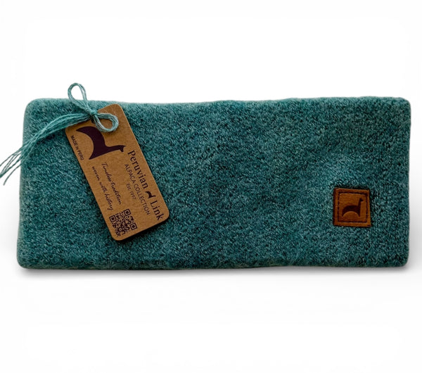 Alpaca Headband — Seafoam — seafoam baby alpaca by Peruvian Link