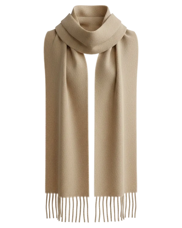 Baby Alpaca Scarf — Beige — beige baby alpaca by Peruvian Link