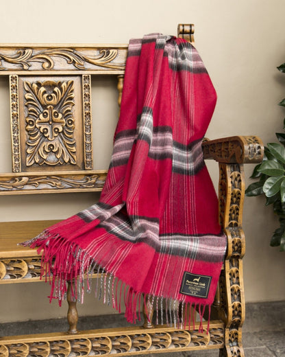 Cardinal Baby Alpaca Throw