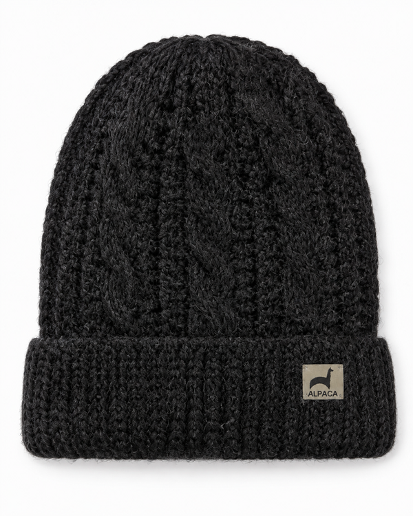 Trenza Hat — Black — black alpaca by Peruvian Link