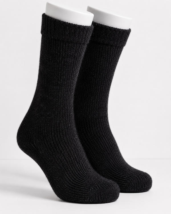 Ultimate Socks — Black — black alpaca by Peruvian Link