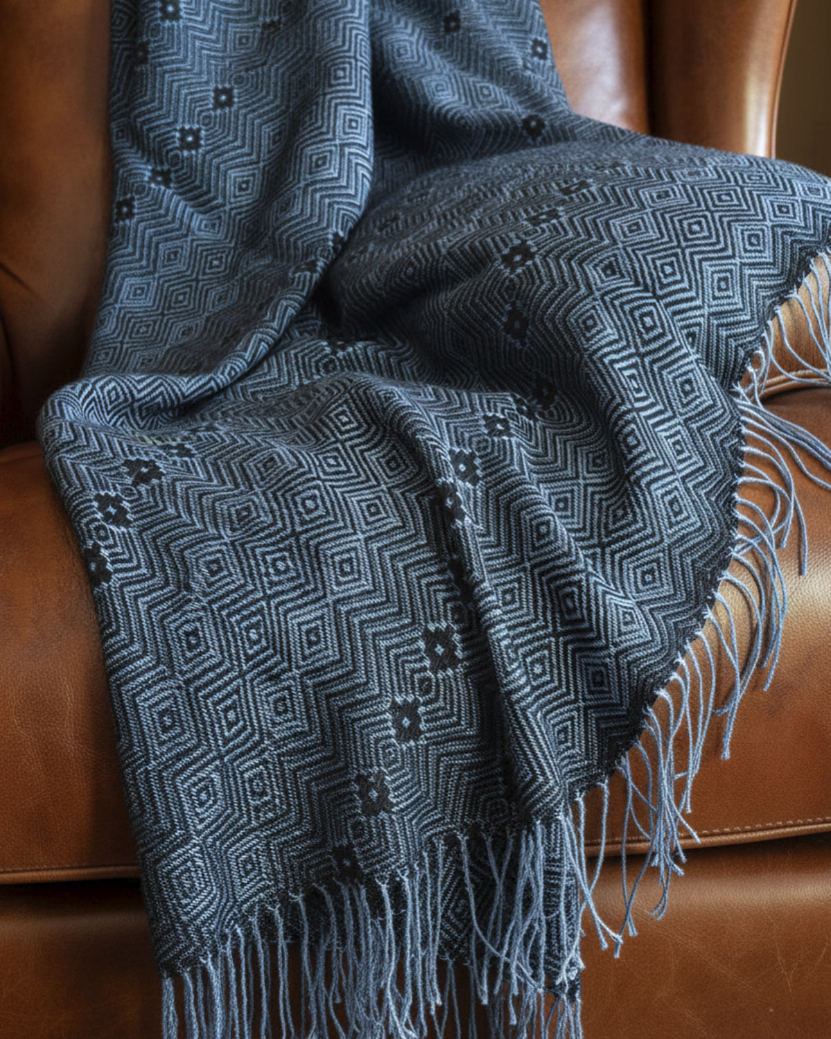 Blue Diamond Throw