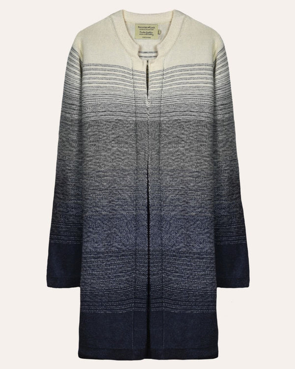 Ombre Cardigan — Blue — blue alpaca by Peruvian Link