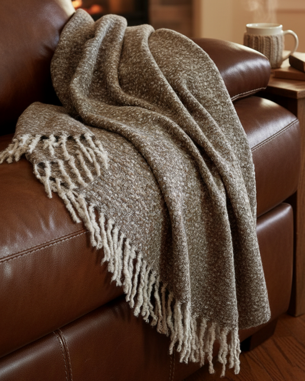Criolla Boucle Throw — único alpaca by Peruvian Link