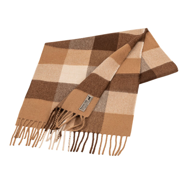 Buffalo Scarf — Camel — camel baby alpaca by Peruvian Link