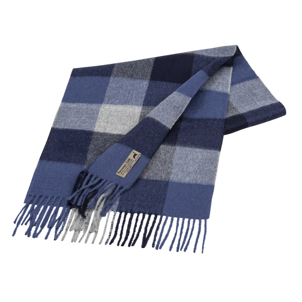 Buffalo Scarf — Navy — navy baby alpaca by Peruvian Link