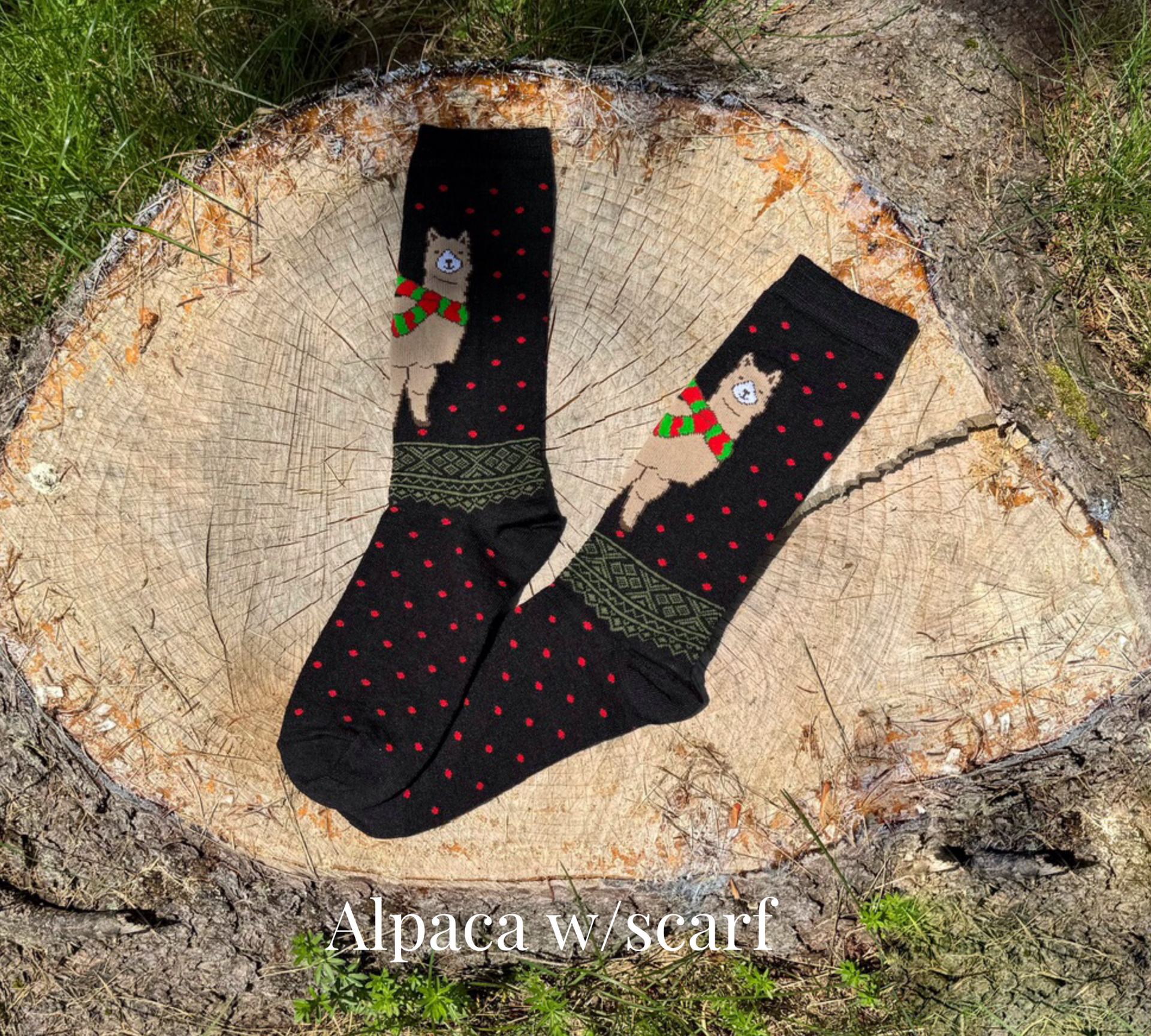 Xmas Alpaca w/Scarf